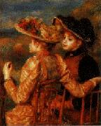Pierre Renoir Two Girls oil on canvas